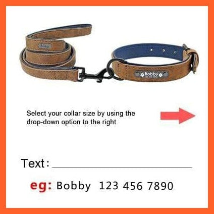 whatagift.com.au Animals & Pet Supplies Cofffee Set / S Personalized Leather Custom Dog Collars | Pet Name Tag Collar Leash Lead