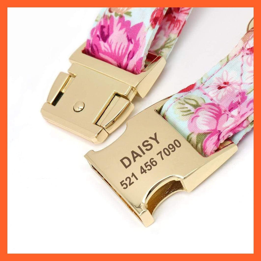 whatagift.com.au Animals & Pet Supplies Copy of Printed Personalized Dog Tag Collar| Custom Nylon Engraved Pet Puppy Nameplate Collar | Adjustable For Medium Large Dogs