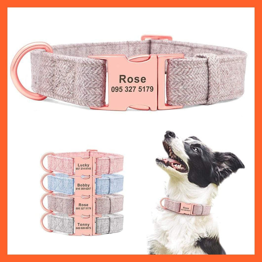 whatagift.com.au Animals & Pet Supplies High Quality Personalized Dog Collar | Engraved Customized Dog Accessories