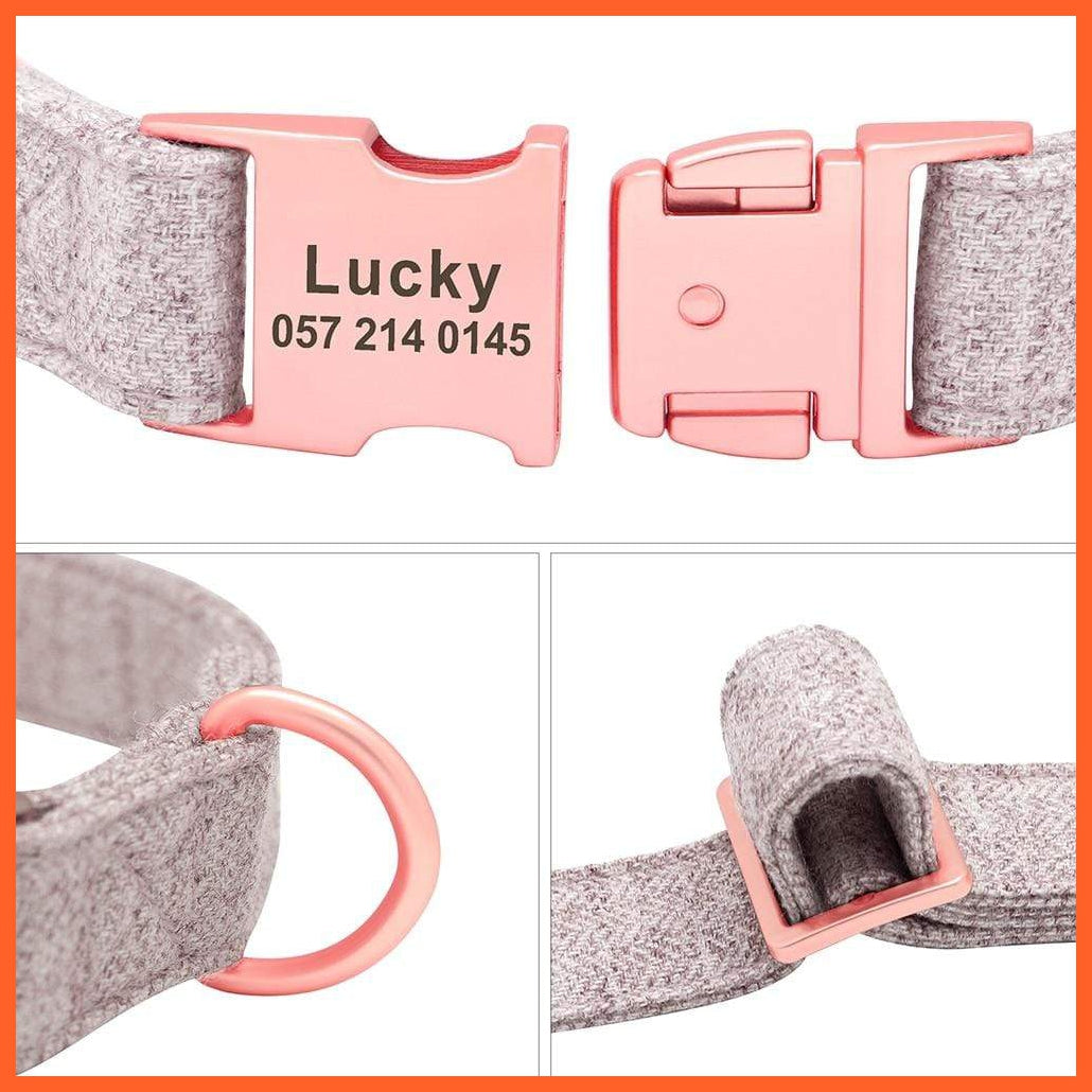 High Quality Personalized Dog Collar | Engraved Dog Accessories Adjustable Customized Pet Collar | For Small Medium Large Dogs | whatagift.com.au.
