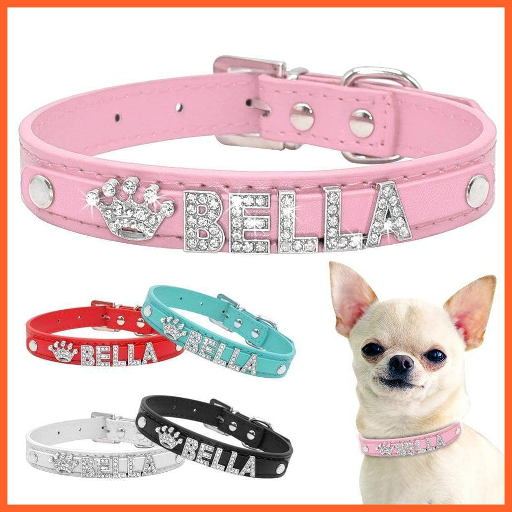 Personalized bling sale dog collars