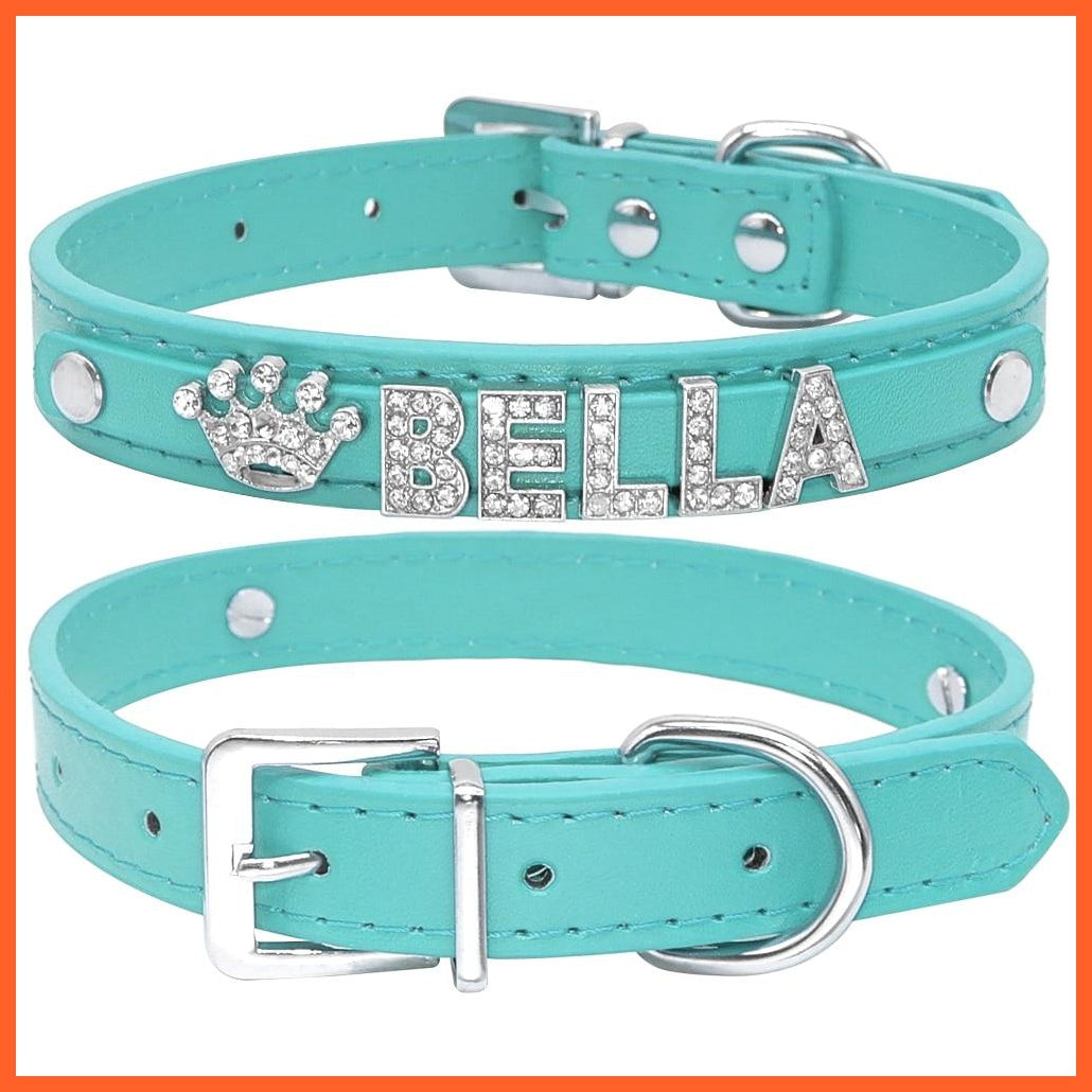 Personalized bling dog collars sales