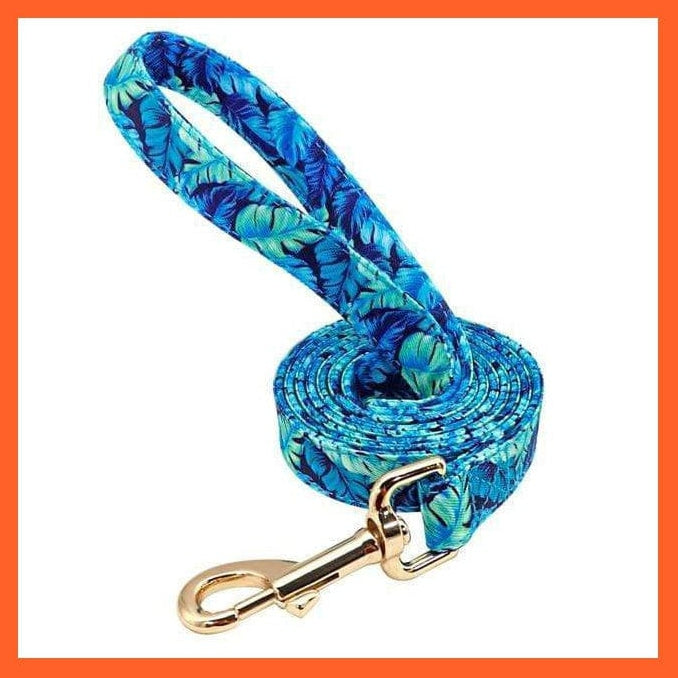 whatagift.com.au Animals & Pet Supplies Personalized Printed Dog Collar Leash Set | Customized Nylon Engraved Dog Collar