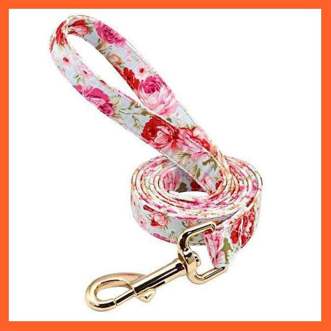 whatagift.com.au Animals & Pet Supplies Personalized Printed Dog Collar Leash Set | Customized Nylon Engraved Dog Collar