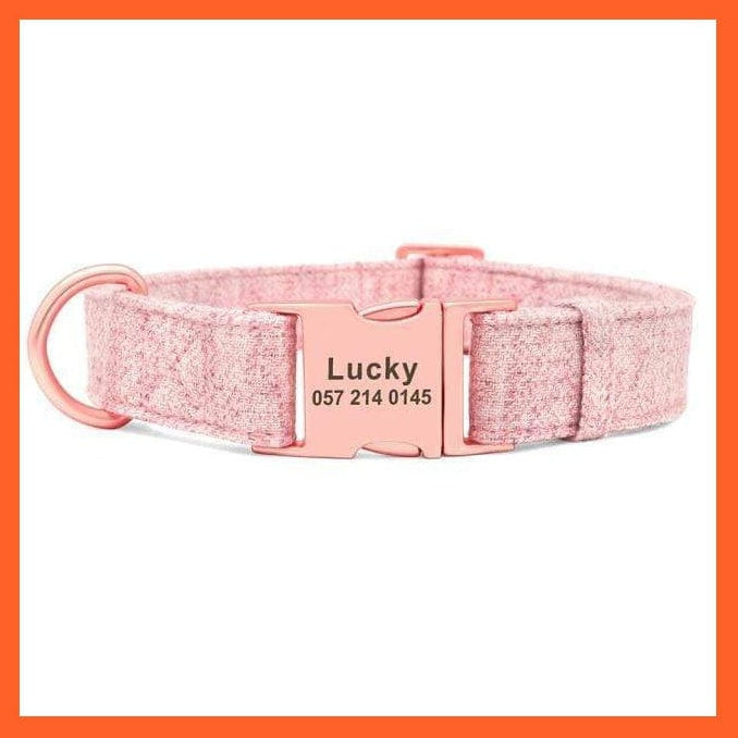 whatagift.com.au Animals & Pet Supplies Pink Collar / S High Quality Personalized Dog Collar | Engraved Customized Dog Accessories