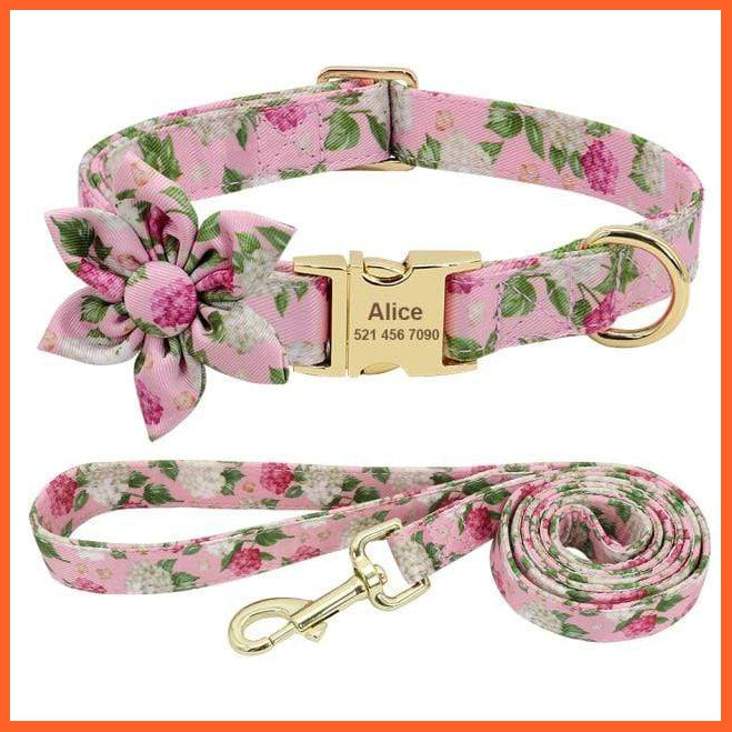 Nylon Printed Dog Accessories Pet Puppy Cat Collar | Customized Nameplate Dog Collar | Personalized Engraved Id Tag Collars| For Small Dogs Cats | whatagift.com.au.
