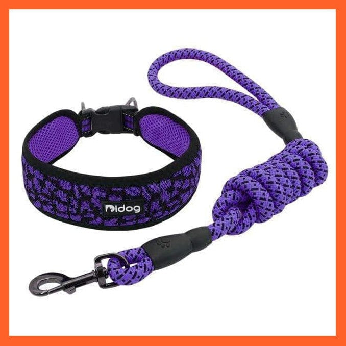 whatagift.com.au Animals & Pet Supplies Purple / M Breathable Nylon Mesh Dog Collar Harness | Walking Training Pet Puppy Dog Leash | For Small Medium Large Dogs