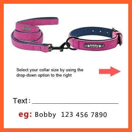 whatagift.com.au Animals & Pet Supplies Purple Set / S Personalized Leather Custom Dog Collars | Pet Name Tag Collar Leash Lead