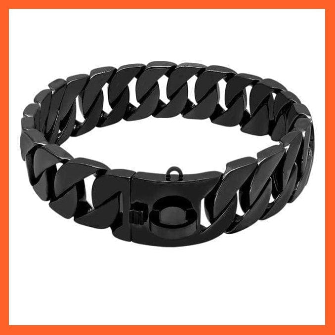 whatagift.com.au Animals & Pet Supplies Strong Metal Silver Gold Show Collar | Stainless Steel Pet Training Dog Chain Collars | For Large Dogs Pitbull Bulldog
