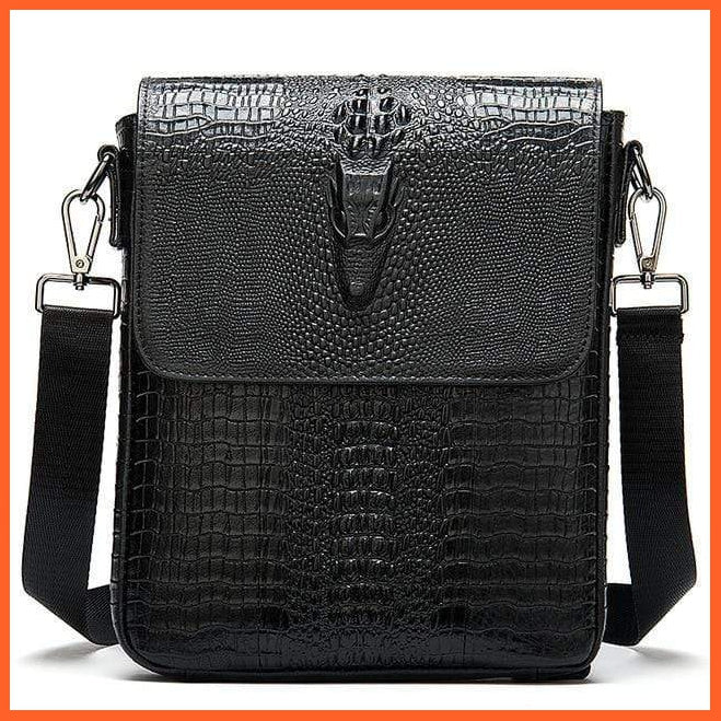 Men Crocodile Pattern Handbag | Men'S Crossbody Bag | Travel Cross Bag | whatagift.com.au.