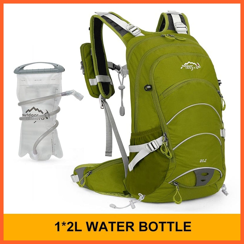 whatagift.com.au army green 2L / China 20 litres Waterproof Camping Backpack With Rain Cover