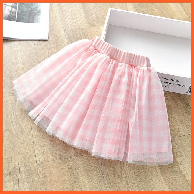 whatagift.com.au Army Green / 3T Cute Tutu Skirt for Girl | Floral Plaid Skirts