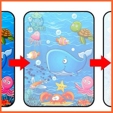 whatagift.com.au Art & Craft Animal Zoo Magic Water Drawing Book | Coloring Cartoon Magic Pen Kids Gifts