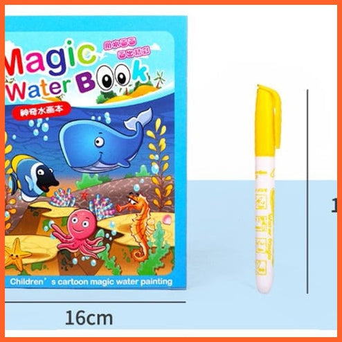 whatagift.com.au Art & Craft Animal Zoo Magic Water Drawing Book | Coloring Cartoon Magic Pen Kids Gifts
