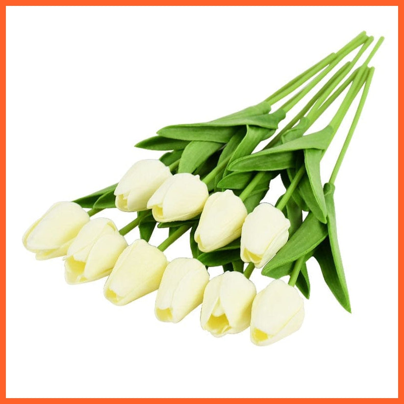 whatagift.com.au B 10PCS Tulip Artificial Flower for Wedding Decoration Home Decore