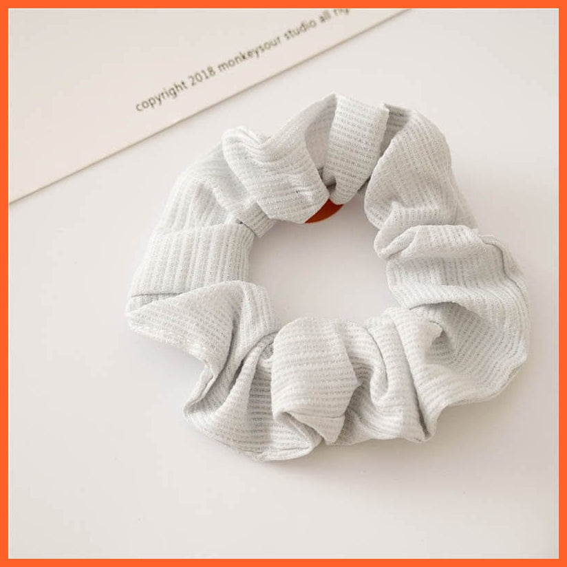 whatagift.com.au b10 Handmade Women Silk Elastic Scrunchies | Multicolor Hair Band