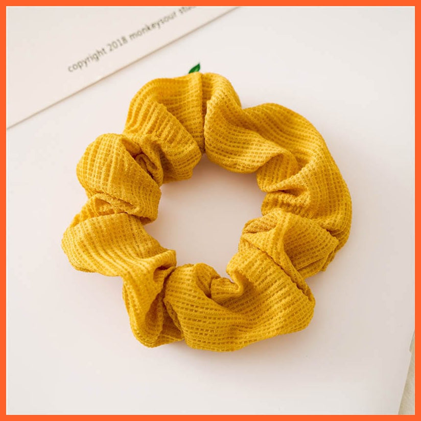 whatagift.com.au b2 Handmade Women Silk Elastic Scrunchies | Multicolor Hair Band