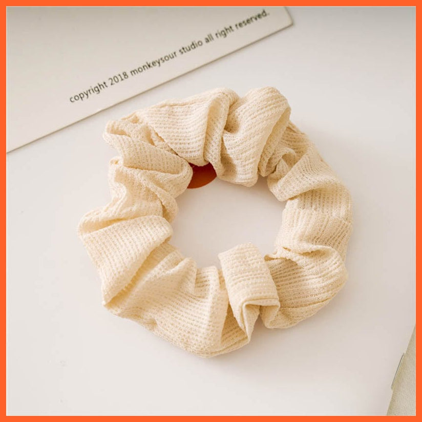 whatagift.com.au b5 Handmade Women Silk Elastic Scrunchies | Multicolor Hair Band