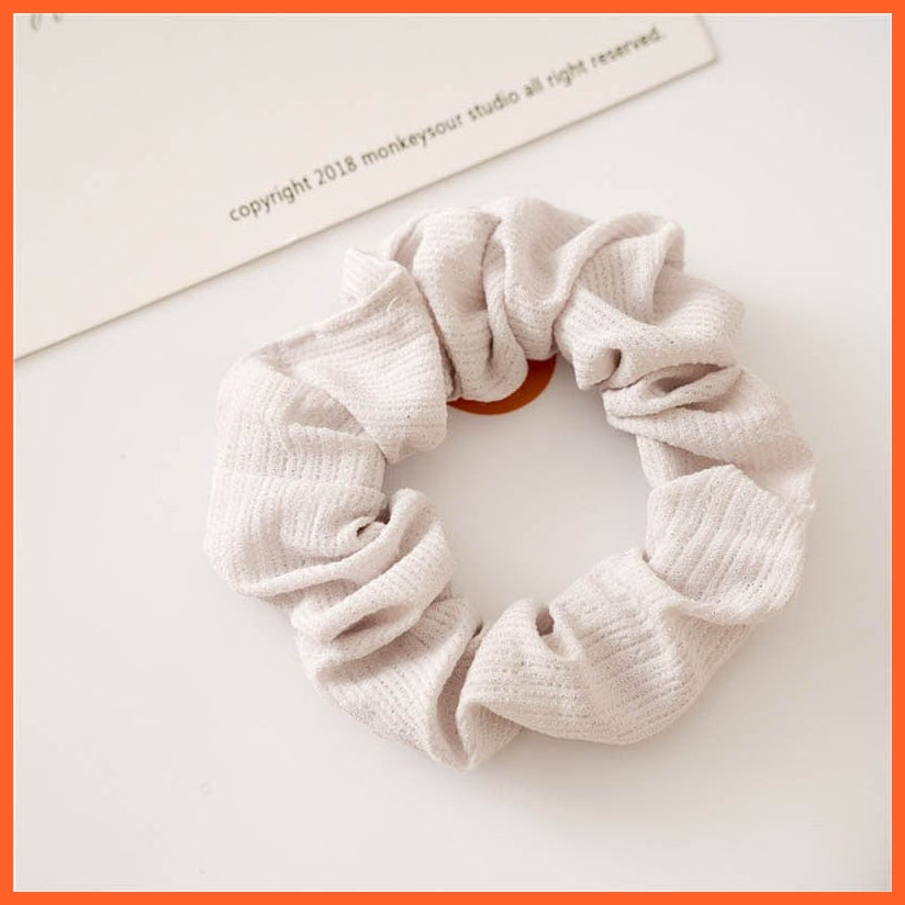 whatagift.com.au b8 Handmade Women Silk Elastic Scrunchies | Multicolor Hair Band