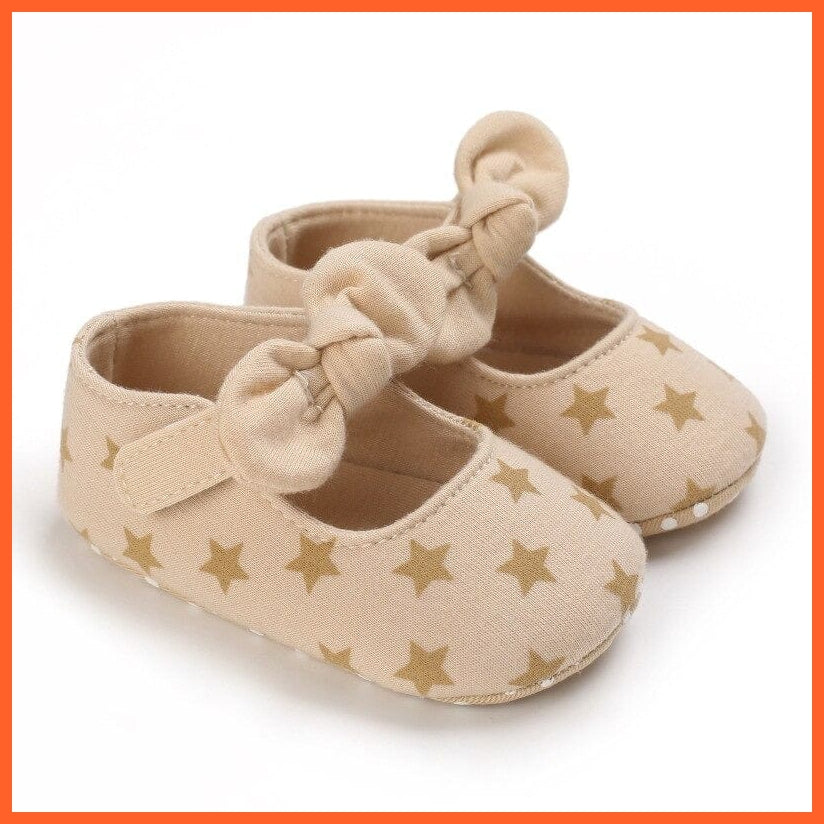 whatagift.com.au Baby Girl Newborn Shoes | Big Bow Knitted  Crib Shoe