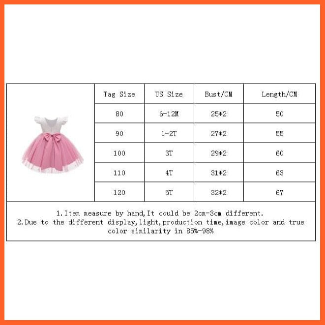 whatagift.com.au Baby Girl Tutu Party Gown | Princess Tulle Children Costume