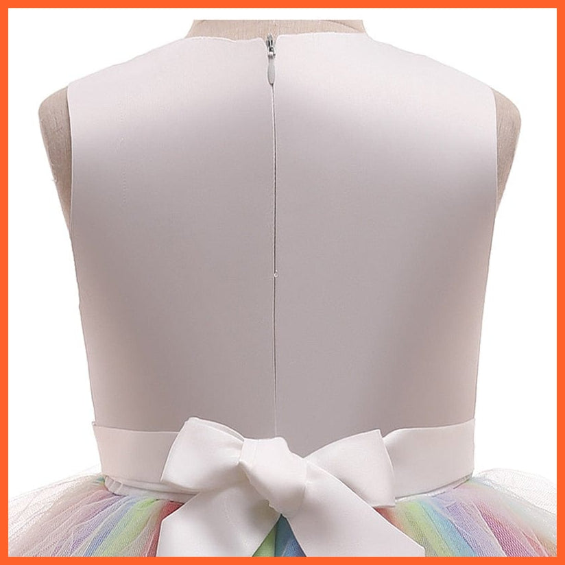 whatagift.com.au Baby Girls Unicorn Tutu Dress | Pastel Rainbow Princess Girls | Birthday Party Halloween Unicorn Costume