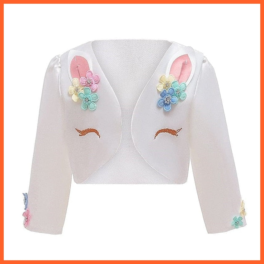 whatagift.com.au Baby Girls Unicorn Tutu Dress | Pastel Rainbow Princess Party Halloween Unicorn Costume