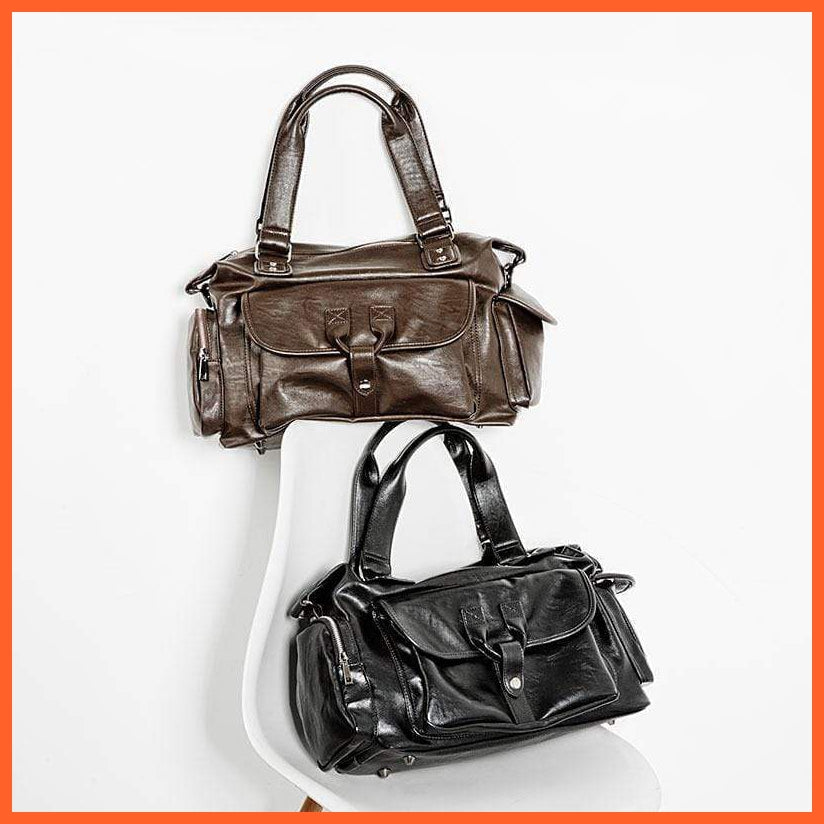 Korean Fashion Portable Bag | Business Travel Bag | Leather Travel Bag | whatagift.com.au.