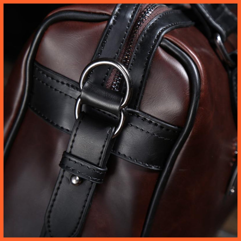 Men'S Retro Leather Shoulder Bag | Laptop Briefcase | Vintage Look | whatagift.com.au.