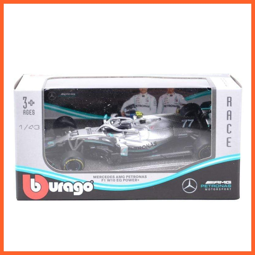 Bburago 1:43 2019 W10 #77 #44 W07 #6 #44 F1 Racing Formula Car Static Simulation Diecast Alloy Model Car | whatagift.com.au.