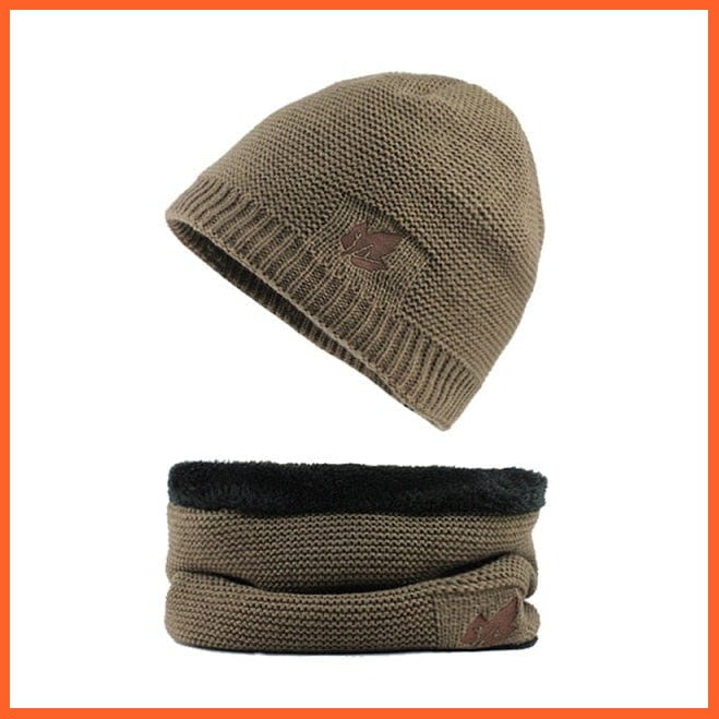 Geometric Skullies Beanies Winter Knitted Hat | Balaclava Beanie Scarf Men Winter Hats Mask Brand Caps | whatagift.com.au.