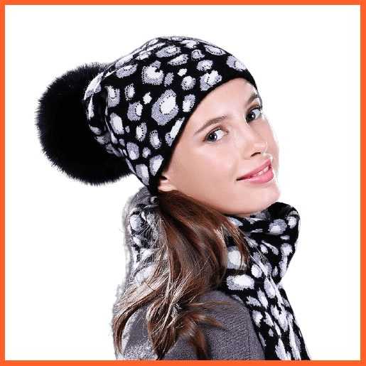 Raccoon Wool Real Fox Fur Pom Poms Hat Female | Women Warm Knitted Casual High Quality Vogue Winter Hats Skullies Beanies | whatagift.com.au.