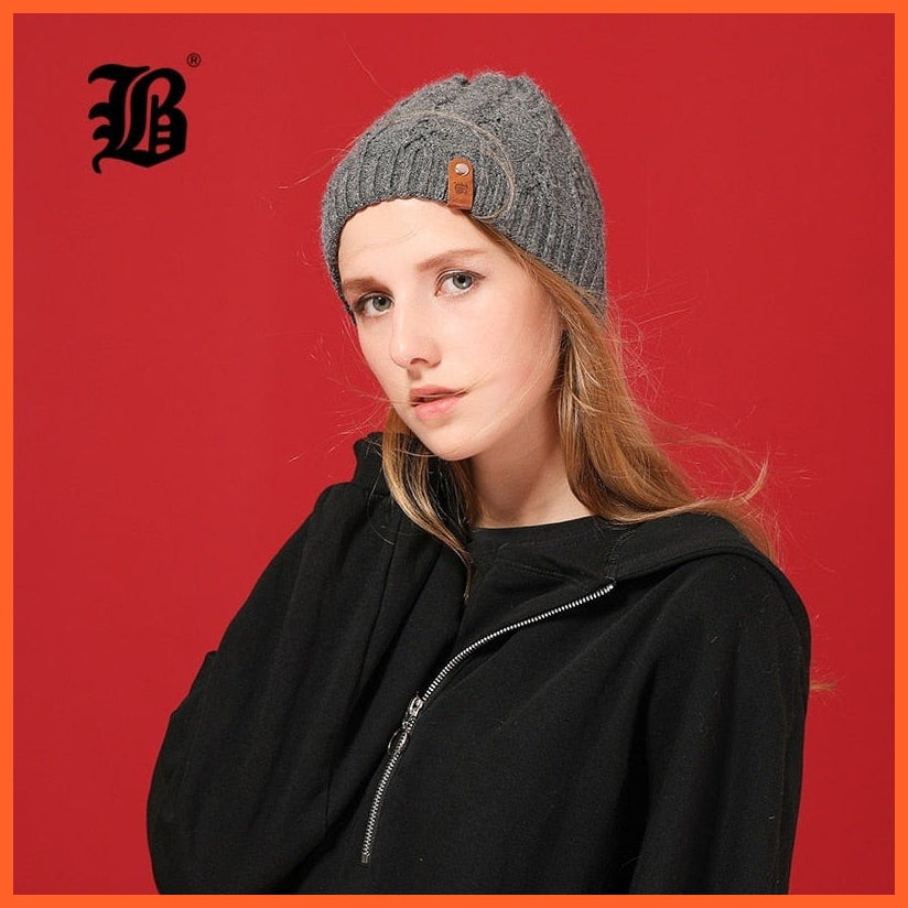 Winter Knitted Wool Hat For Women | Warm Casual Beanie Caps Winter Brand  Fashion Ladies Hats | whatagift.com.au.