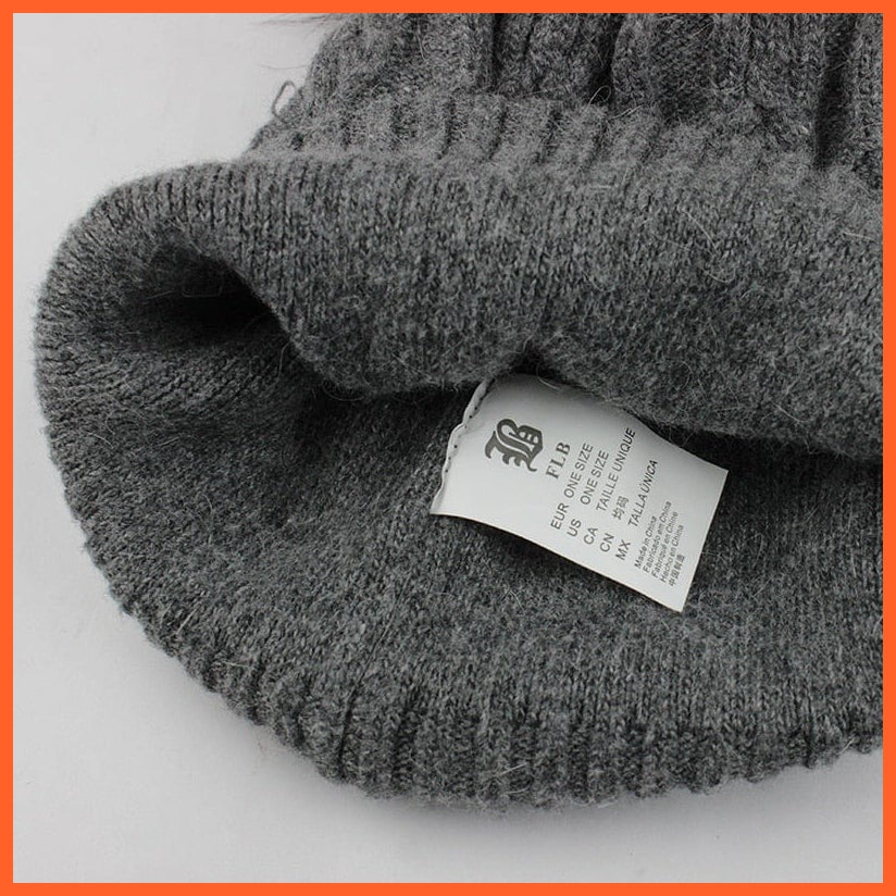 Winter Knitted Wool Hat For Women | Warm Casual Beanie Caps Winter Brand  Fashion Ladies Hats | whatagift.com.au.