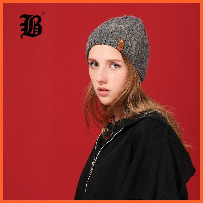 Winter Knitted Wool Hat For Women | Warm Casual Beanie Caps Winter Brand  Fashion Ladies Hats | whatagift.com.au.