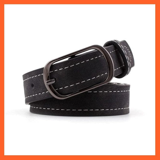 Women Pu Leather Belt 66 Styles Metal Buckle Waistband | whatagift.com.au.