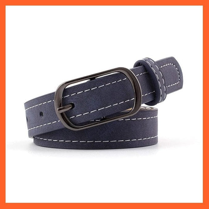 Women Pu Leather Belt 66 Styles Metal Buckle Waistband | whatagift.com.au.