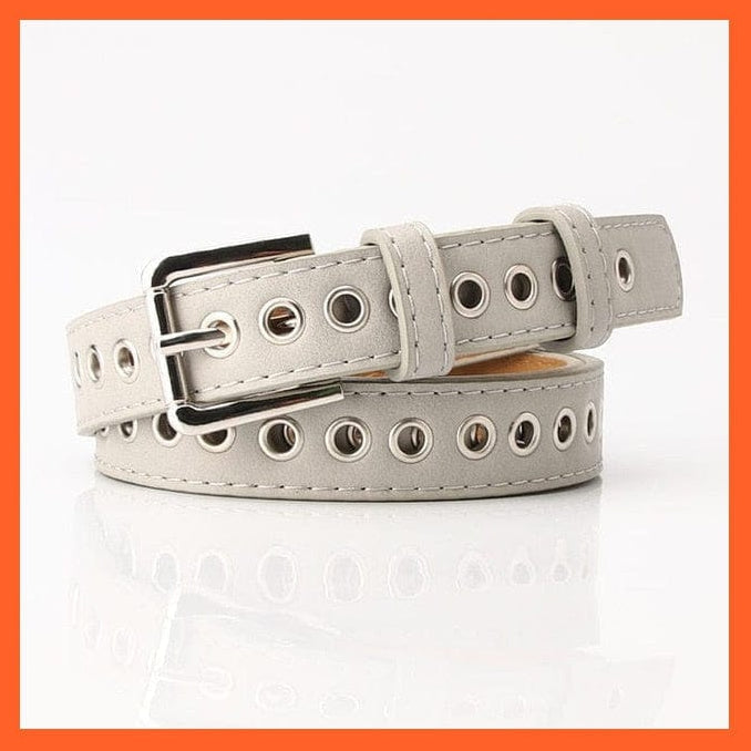 Women Pu Leather Belt 66 Styles Metal Buckle Waistband | whatagift.com.au.