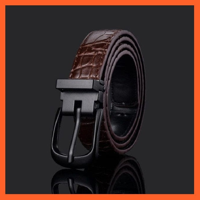 Unisex Pu Belt Metal Round Buckle Short Waistband | whatagift.com.au.
