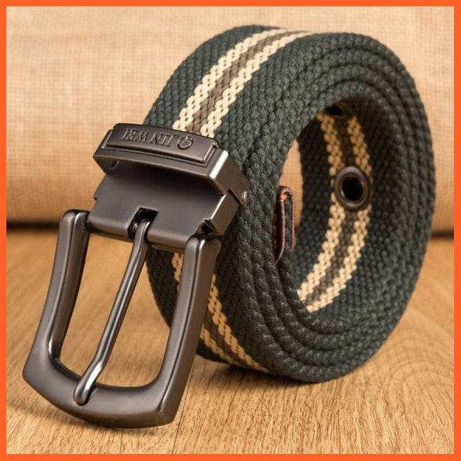 Canvas Military Tactical Belt For Men With Pin Buckle | whatagift.com.au.
