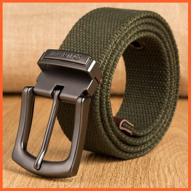 Canvas Military Tactical Belt For Men With Pin Buckle | whatagift.com.au.
