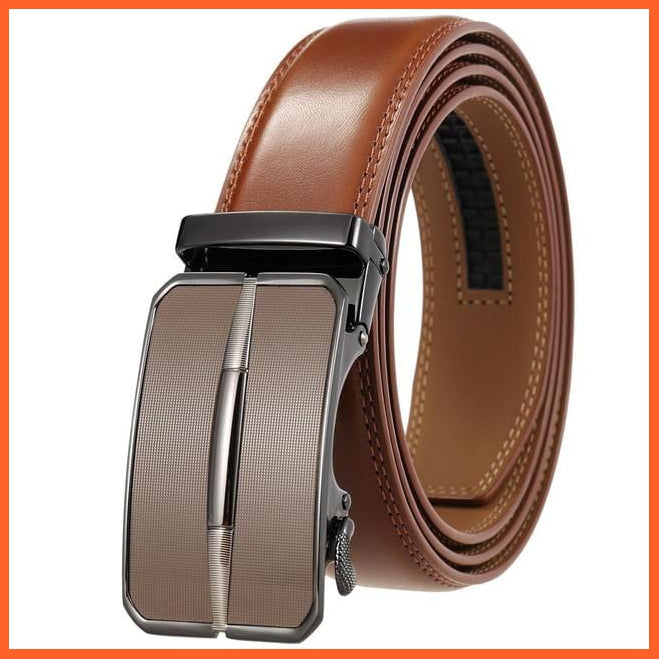 Genuine Leather Belts For Men With Automatic Buckle | whatagift.com.au.