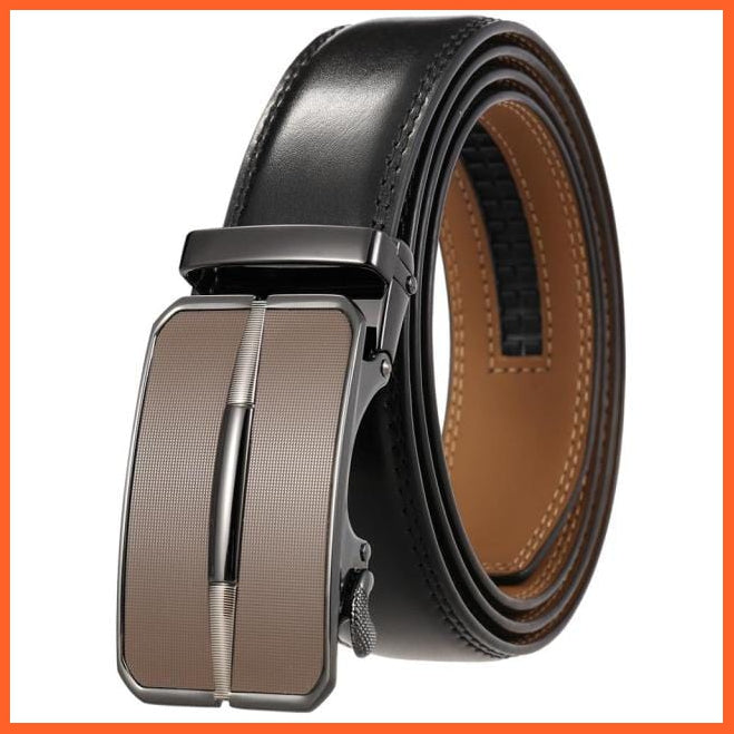 Genuine Leather Belts For Men With Automatic Buckle | whatagift.com.au.