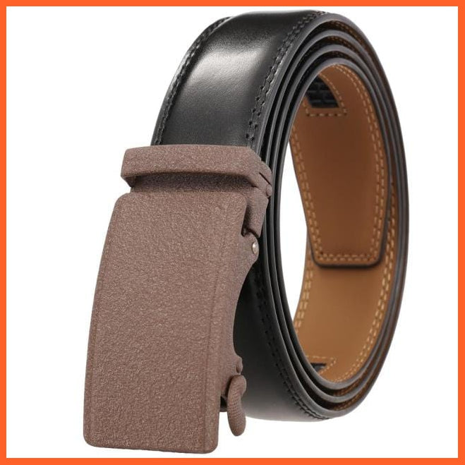 Genuine Leather Belts For Men With Automatic Buckle | whatagift.com.au.