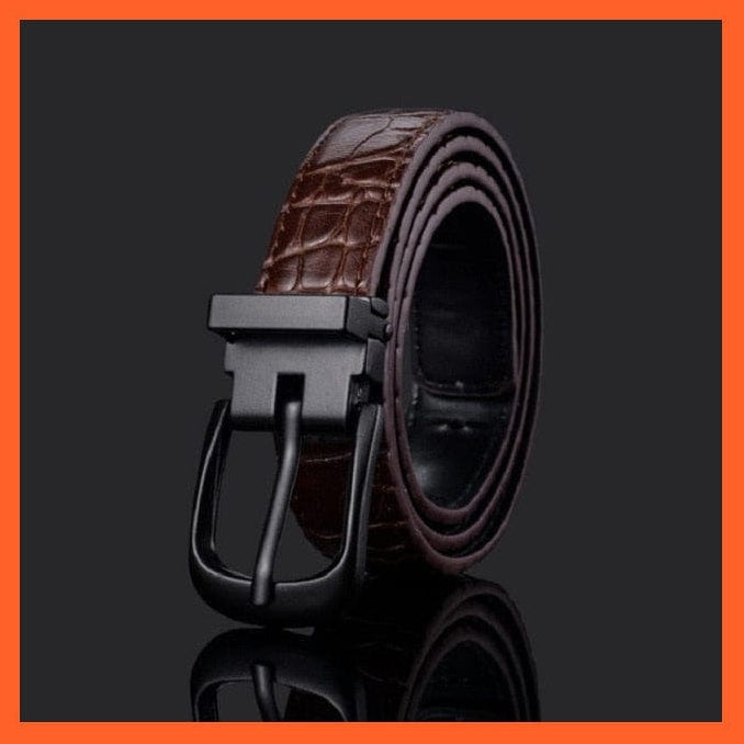 Pu Leather Belt Black Square Metal Buckle Waist Strap For Children | whatagift.com.au.