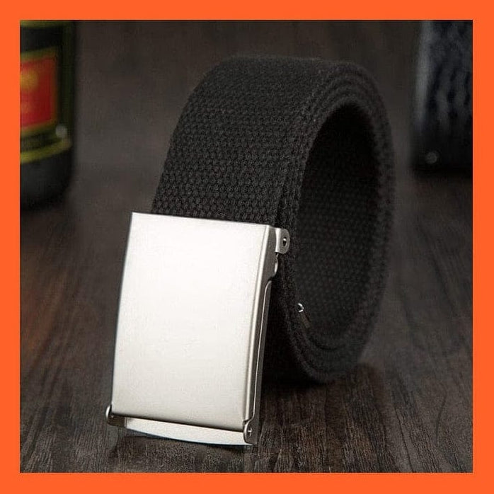 whatagift.com.au Belt black / 150cm Candy Color Canvas Luxury Belt  For Men Women