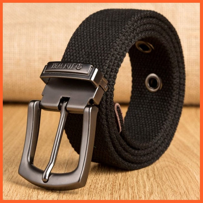 Canvas Military Tactical Belt For Men With Pin Buckle | whatagift.com.au.