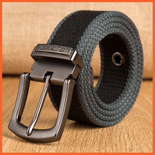 Canvas Military Tactical Belt For Men With Pin Buckle | whatagift.com.au.