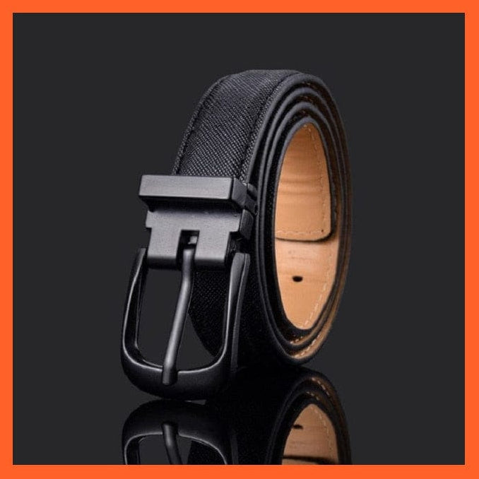 Pu Leather Belt Black Square Metal Buckle Waist Strap For Children | whatagift.com.au.