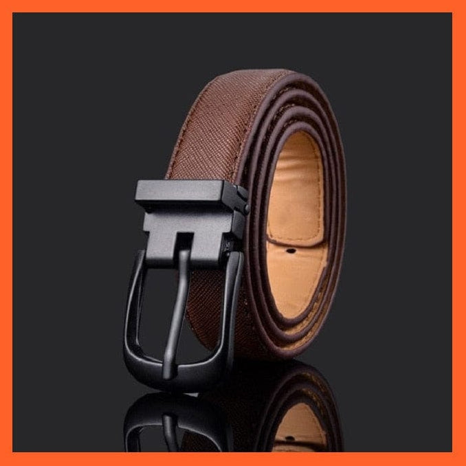 Pu Leather Belt Black Square Metal Buckle Waist Strap For Children | whatagift.com.au.